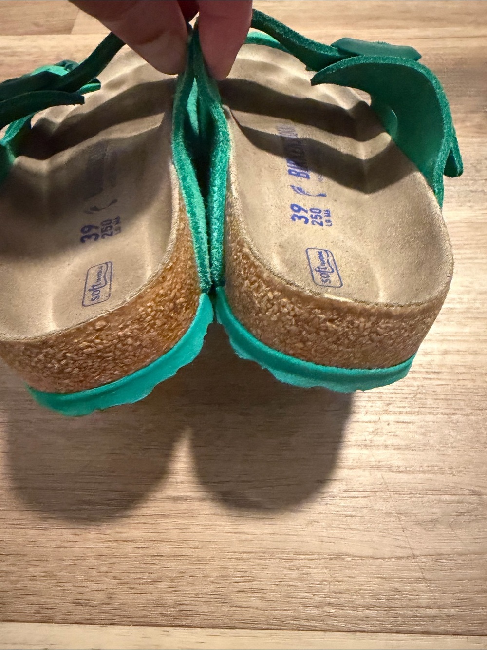 Birkenstock Arizona Digital Green Suede Sandals Womens EU 39 US 8 - Picture 8 of 10
